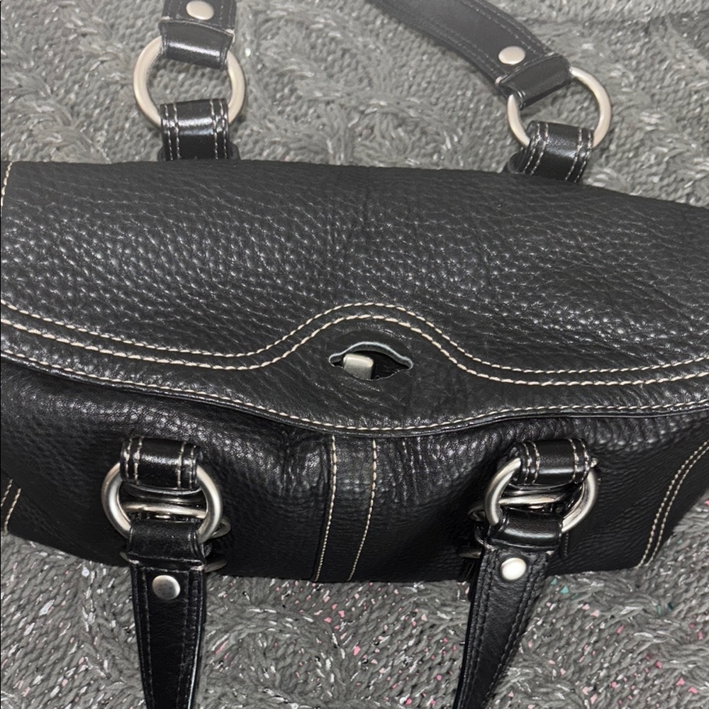 Y2K Coach Black Leather Handbag